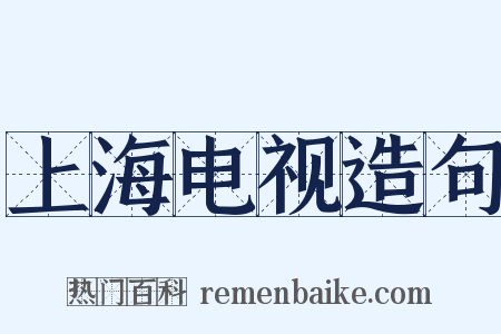 上海电视造句是什么意思的图片